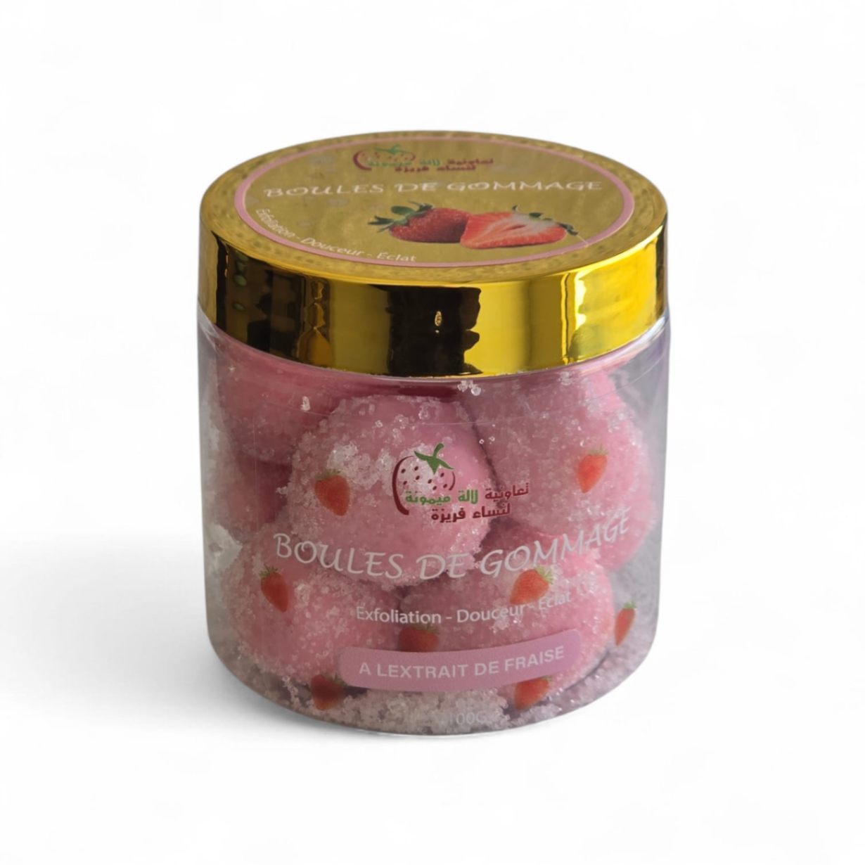 BOULE DE GOMMAGE FRAISE 100G