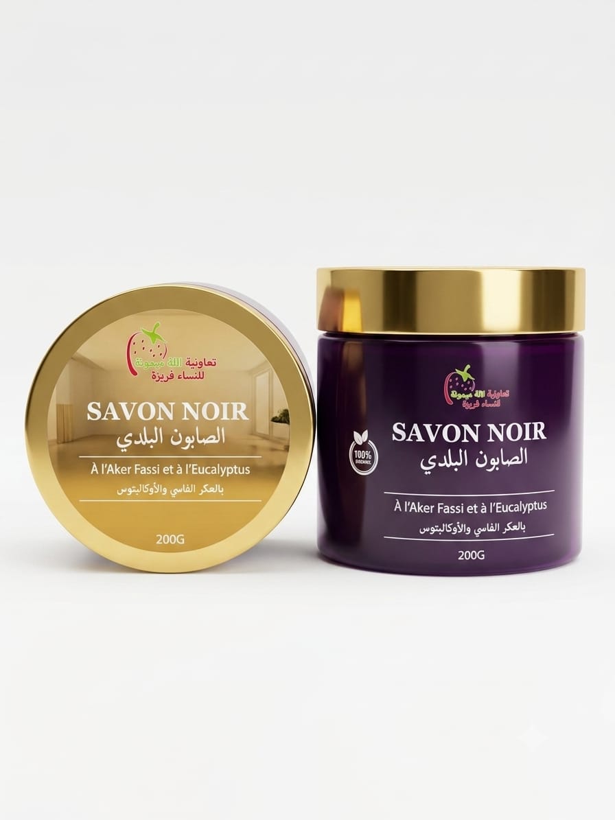 Savon Noir Traditionnel à l’Aker Fassi et à l’Eucalyptus 200G